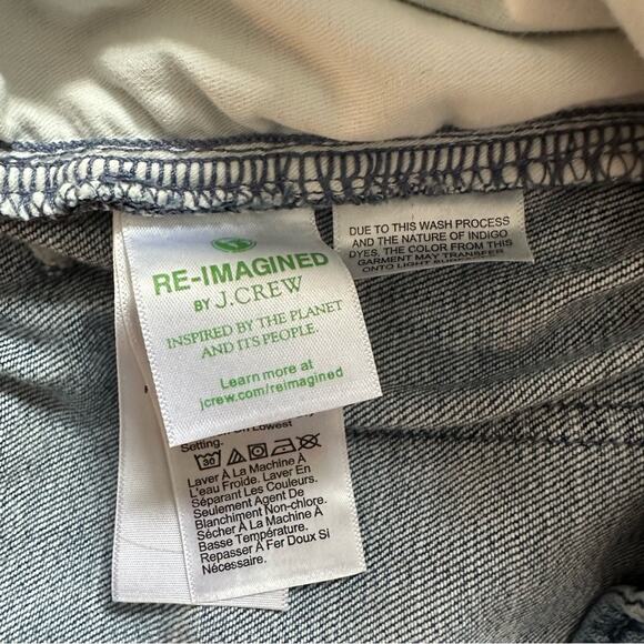 NWT J. Crew Denim High Waist Paperbag Jeans Women size 27P Medium Wash wide leg - Picture 8 of 14